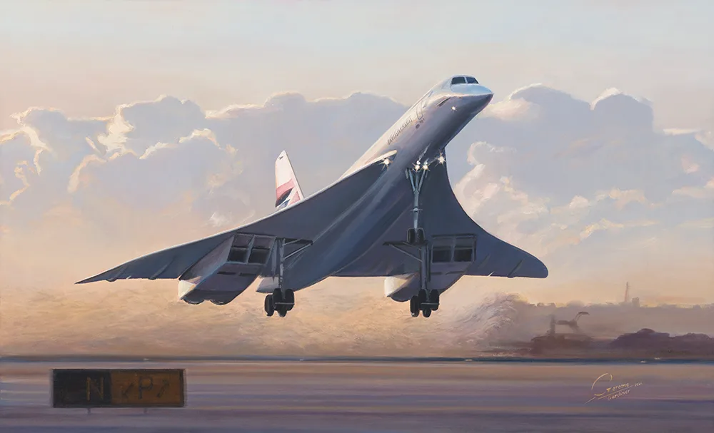 Concorde departing from JFK | Airliner.Art